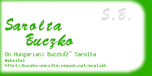 sarolta buczko business card